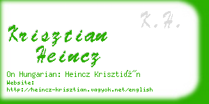 krisztian heincz business card